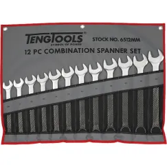 12 Piece Combination Spanner Set (Handy Tool Roll)